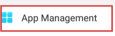 App Management setting