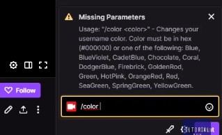 Change Twitch Name Color
