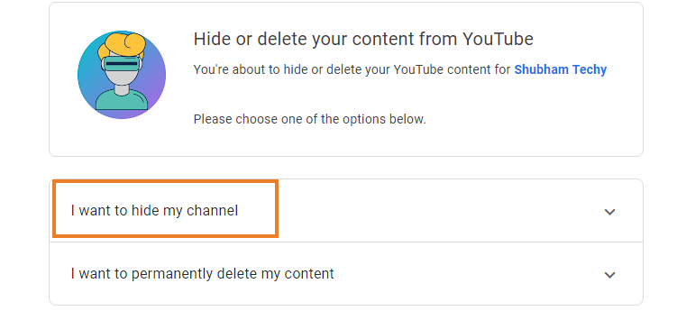 Make YouTube Channel Private